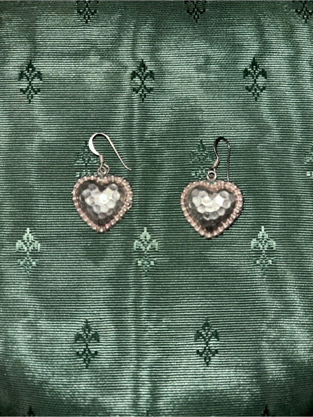Sterling Silver Heart Dangle Earrings